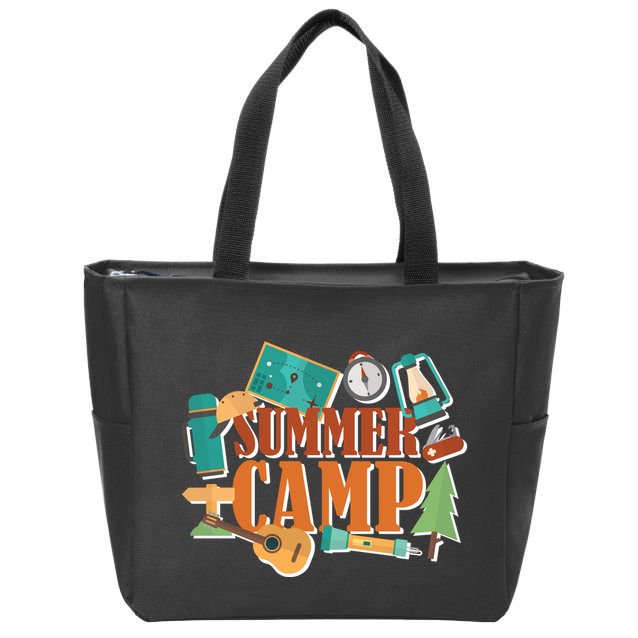 Summer Camp Zip Tote Bag