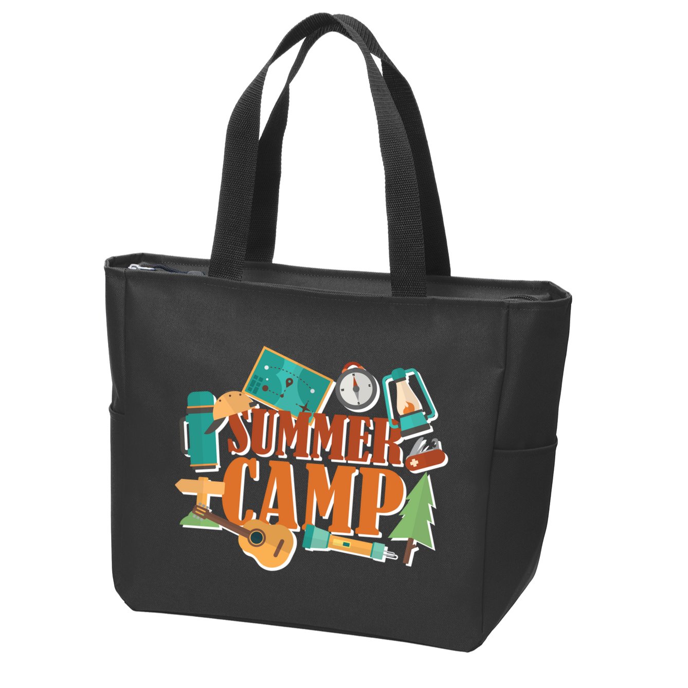 Summer Camp Zip Tote Bag
