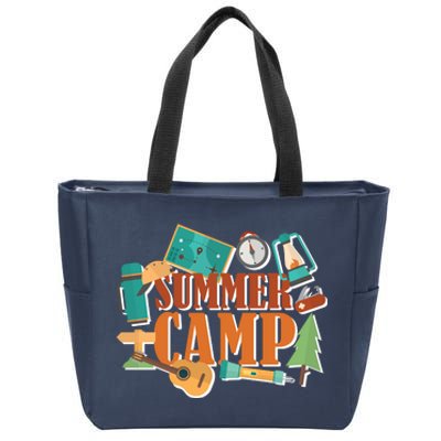 Summer Camp Zip Tote Bag