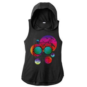 Summer Cat Ladies PosiCharge Tri-Blend Wicking Draft Hoodie Tank