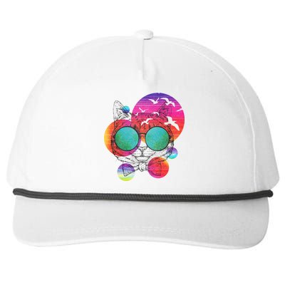 Summer Cat Snapback Five-Panel Rope Hat