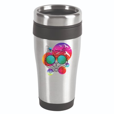 Summer Cat 16oz Travel Tumbler