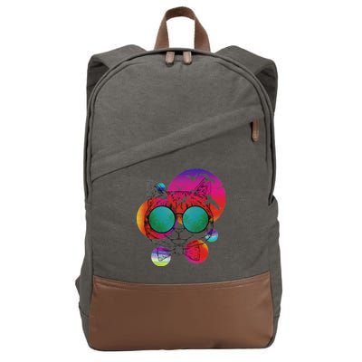 Summer Cat Cotton Canvas Backpack