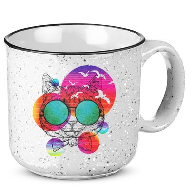 Summer Cat 15oz Campfire Ceramic Mug