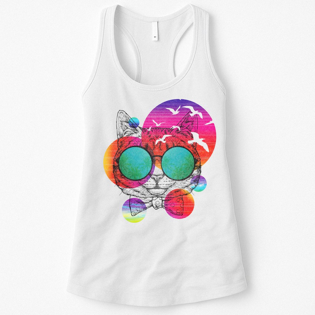 Summer Cat Womens Tank Top