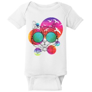 Summer Cat Baby Bodysuit