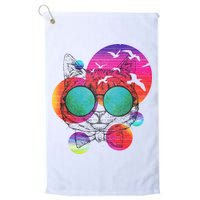Summer Cat Golf Towel