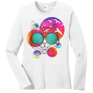 Summer Cat Ladies Long Sleeve Shirt