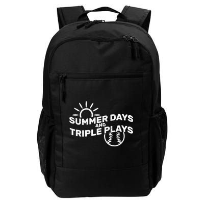 Summer Days And Triple Plays Backpack