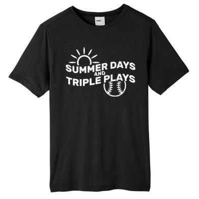 Summer Days And Triple Plays Tall Fusion ChromaSoft Performance T-Shirt