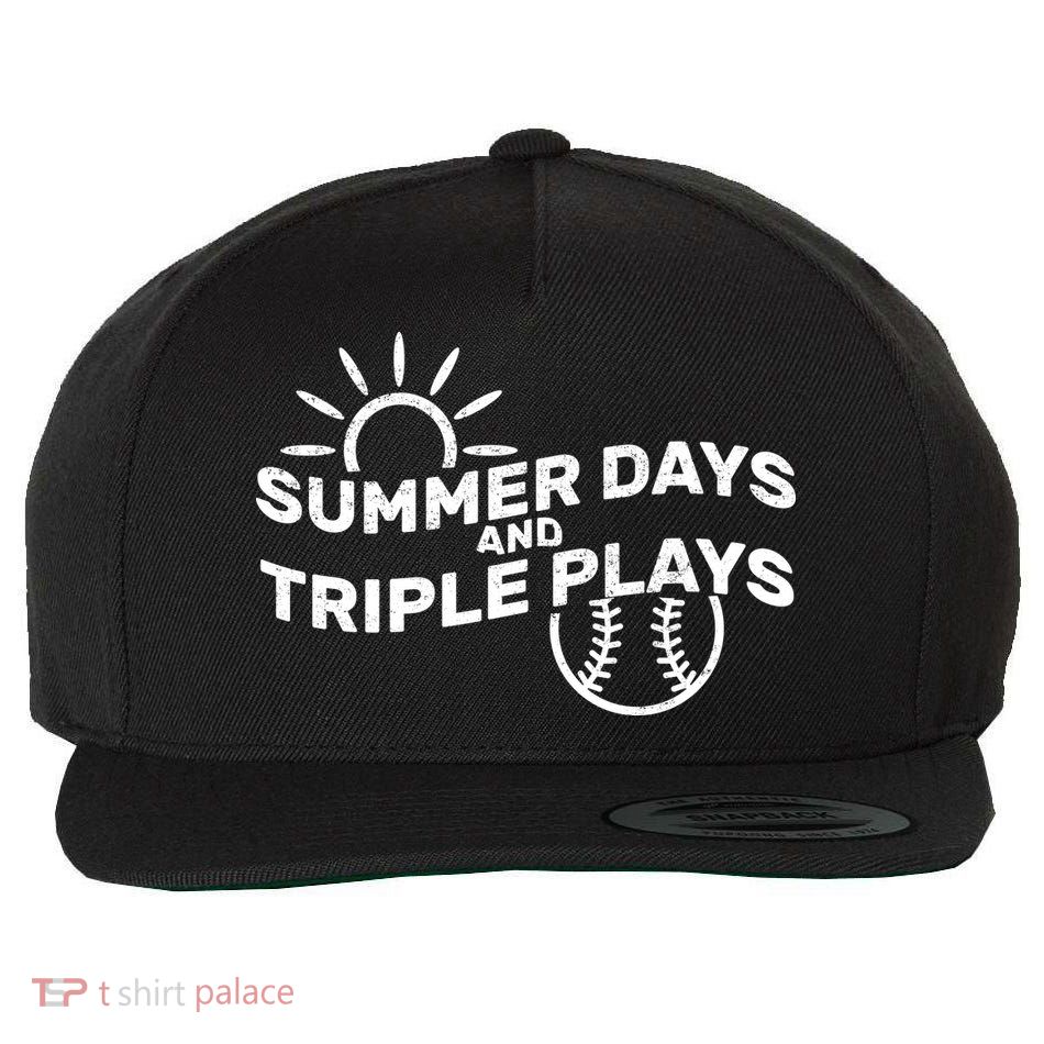 Summer Days And Triple Plays Wool Snapback Cap