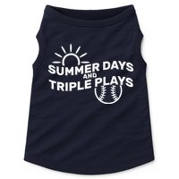 Summer Days And Triple Plays Doggie Tank