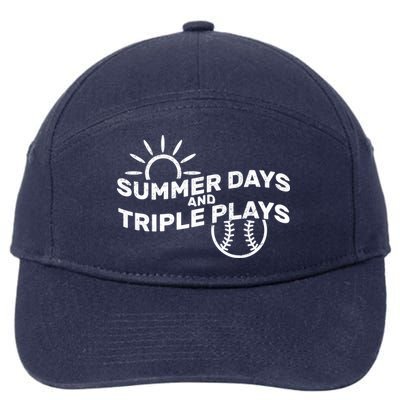 Summer Days And Triple Plays 7-Panel Snapback Hat