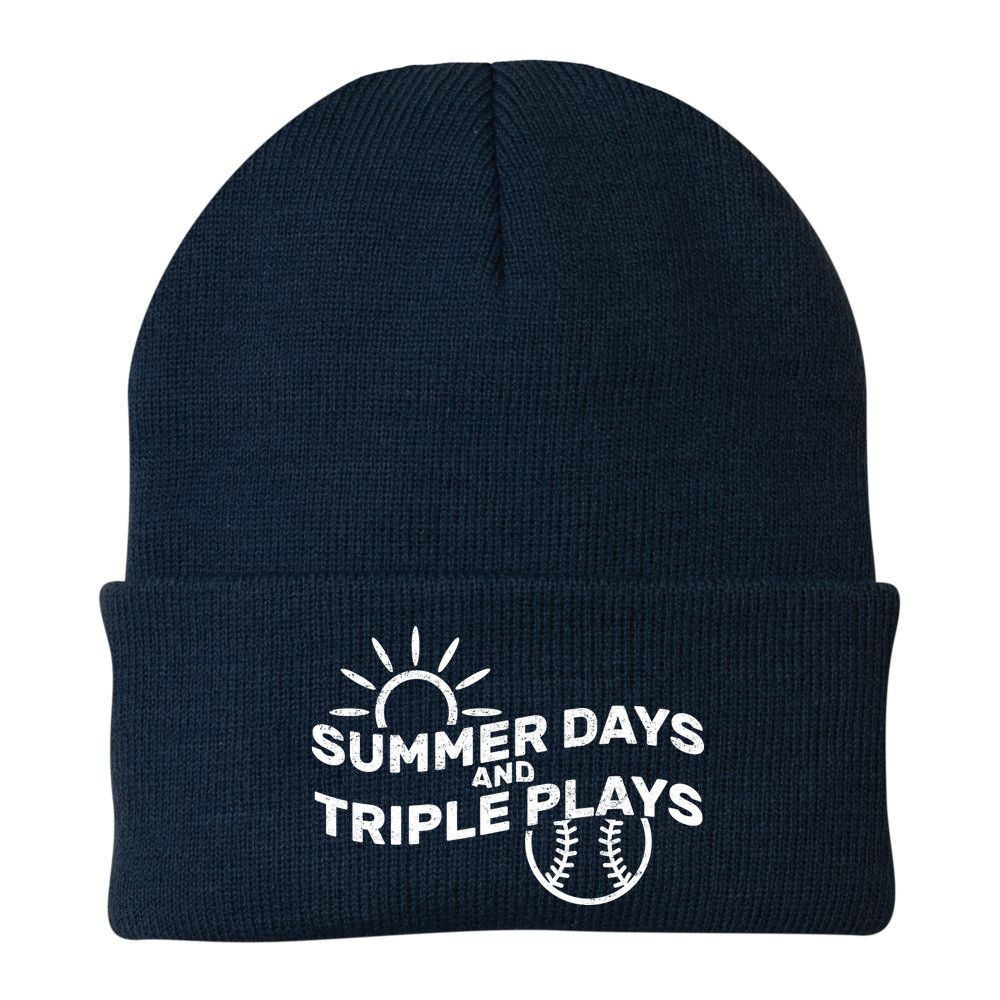 Summer Days And Triple Plays Beanie