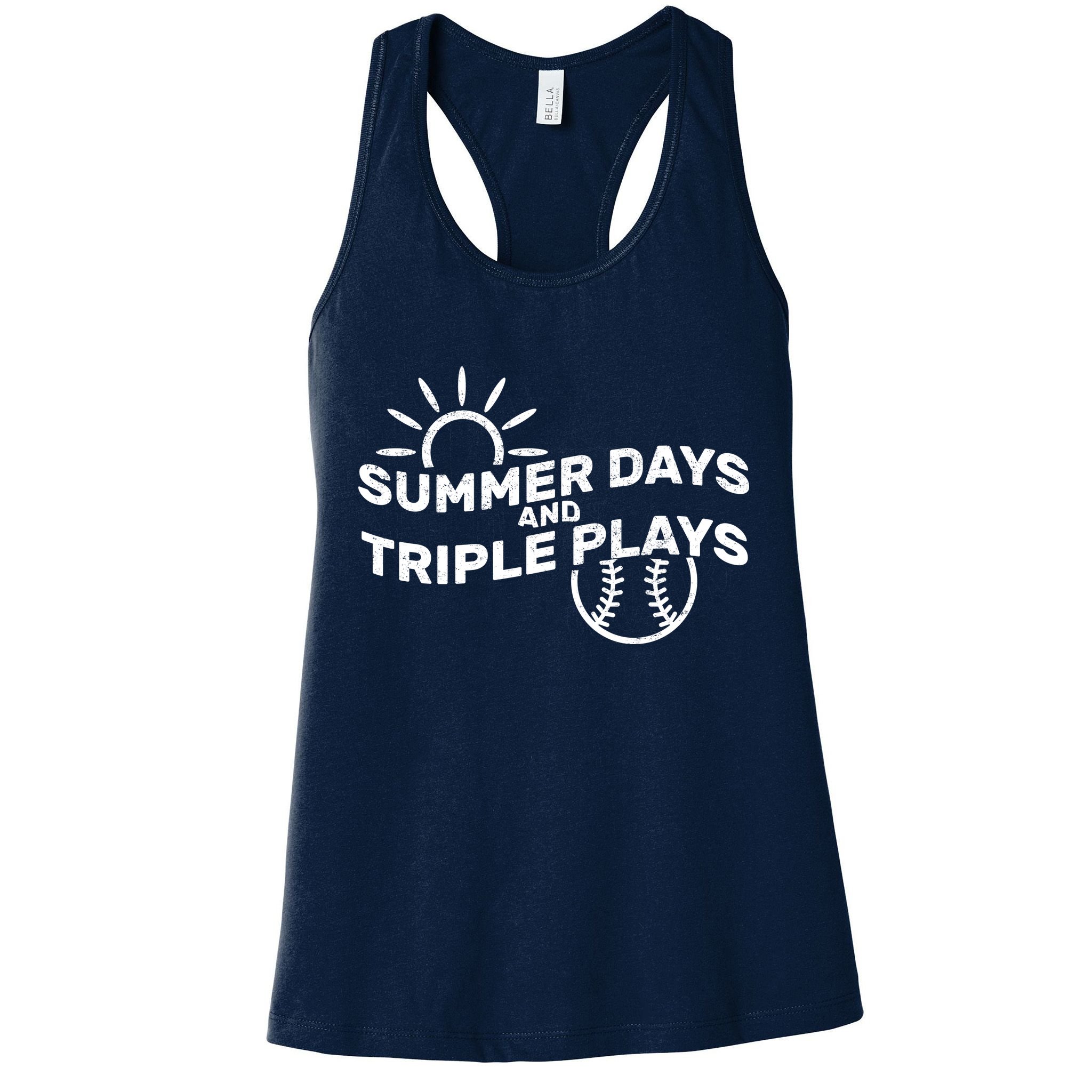Summer Days And Triple Plays Womens Tank Top