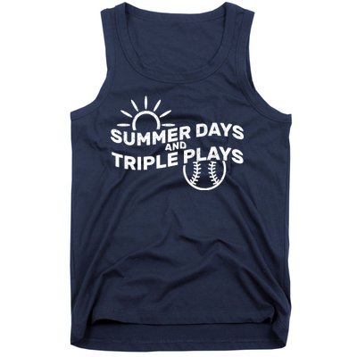 Summer Days And Triple Plays Tank Top