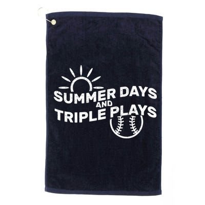 Summer Days And Triple Plays Golf Towel