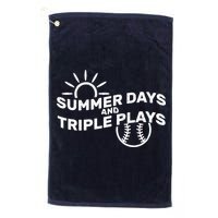 Summer Days And Triple Plays Golf Towel