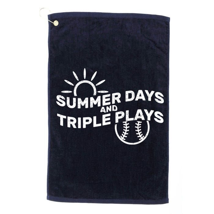 Summer Days And Triple Plays Golf Towel