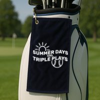 Summer Days And Triple Plays Golf Towel
