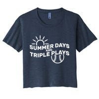 Summer Days And Triple Plays Crop Top