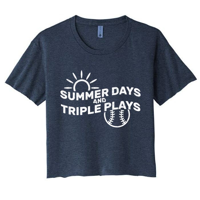 Summer Days And Triple Plays Crop Top