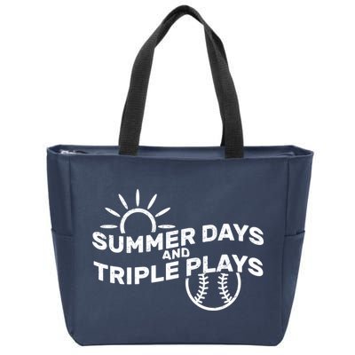 Summer Days And Triple Plays Zip Tote Bag