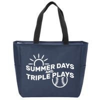 Summer Days And Triple Plays Zip Tote Bag