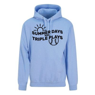 Summer Days And Triple Plays Unisex Surf Hoodie