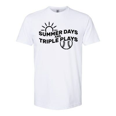 Summer Days And Triple Plays Softstyle CVC T-Shirt