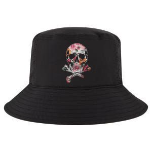 Summer Flower Skull Cool Comfort Performance Bucket Hat