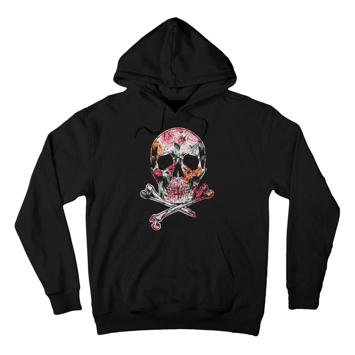 Summer Flower Skull Hoodie