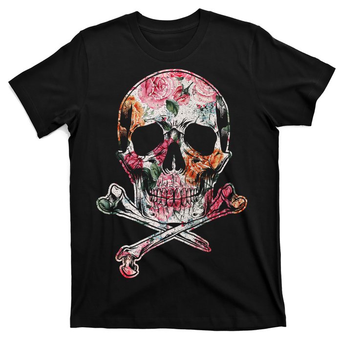 Summer Flower Skull T-Shirt