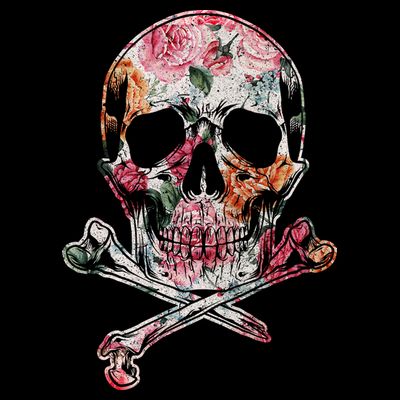 Summer Flower Skull T-Shirt