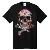 Summer Flower Skull Tall T-Shirt