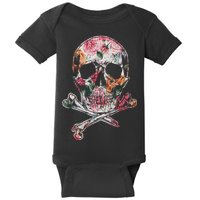 Summer Flower Skull Baby Bodysuit