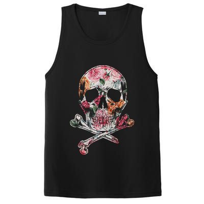 Summer Flower Skull PosiCharge Competitor Tank