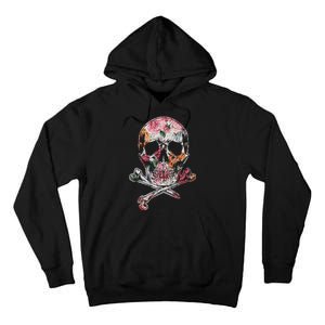 Summer Flower Skull Tall Hoodie