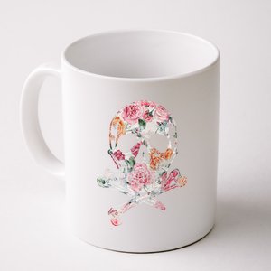 Summer Flower Skull Coffee Mug