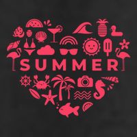 Summer Heart 11oz C Handle Ceramic Mug