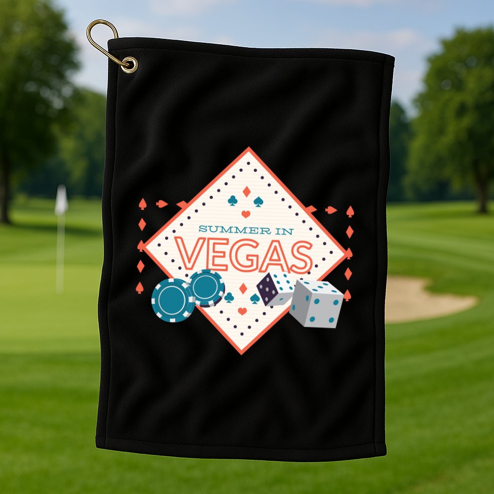 Summer In Vegas Golf Towel