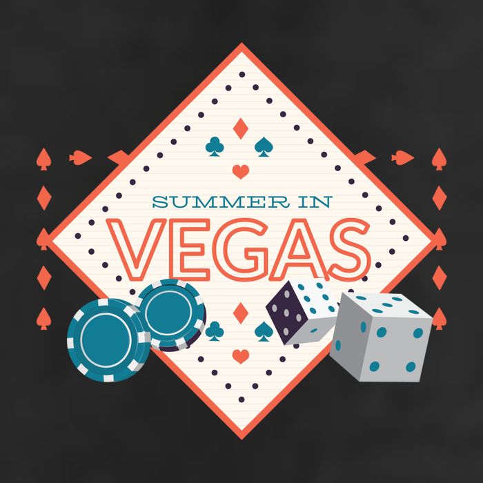 Summer In Vegas Golf Towel