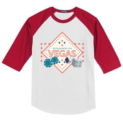 Summer In Vegas Kids Colorblock Raglan Jersey