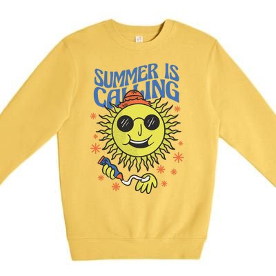 Summer Is Calling Premium Crewneck Sweatshirt