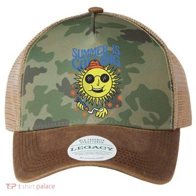 Summer Is Calling Legacy Tie Dye Trucker Hat