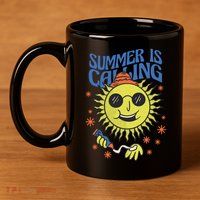 Summer Is Calling 11oz C Handle Ceramic Mug