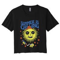 Summer Is Calling Women's Crop Top Tee