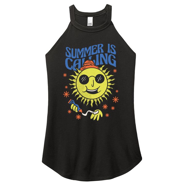 Summer Is Calling Women's Perfect Tri Rocker Tank