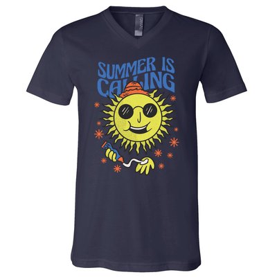 Summer Is Calling V-Neck T-Shirt