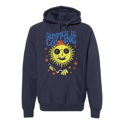 Summer Is Calling Premium Hoodie